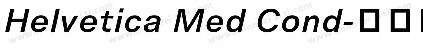 Helvetica Med Cond字体转换